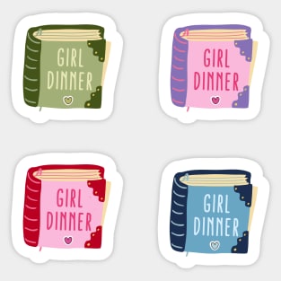 Girl Dinner Sticker